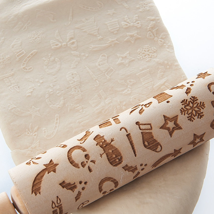 DIY Christmas rolling pin 🍪